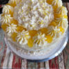 Southern Pineapple Ambrosia Cheesecake Cake